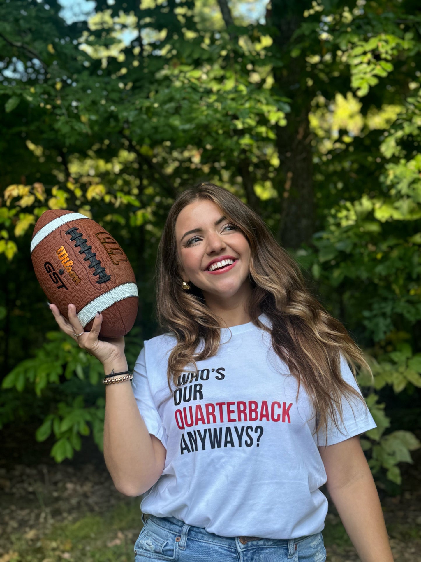 Who's Our QB Anyway? T-Shirt