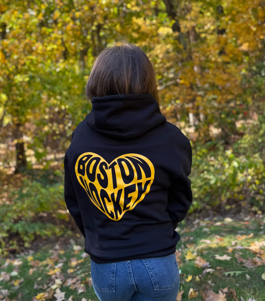 Heart Boston Hockey Premium Hoodie