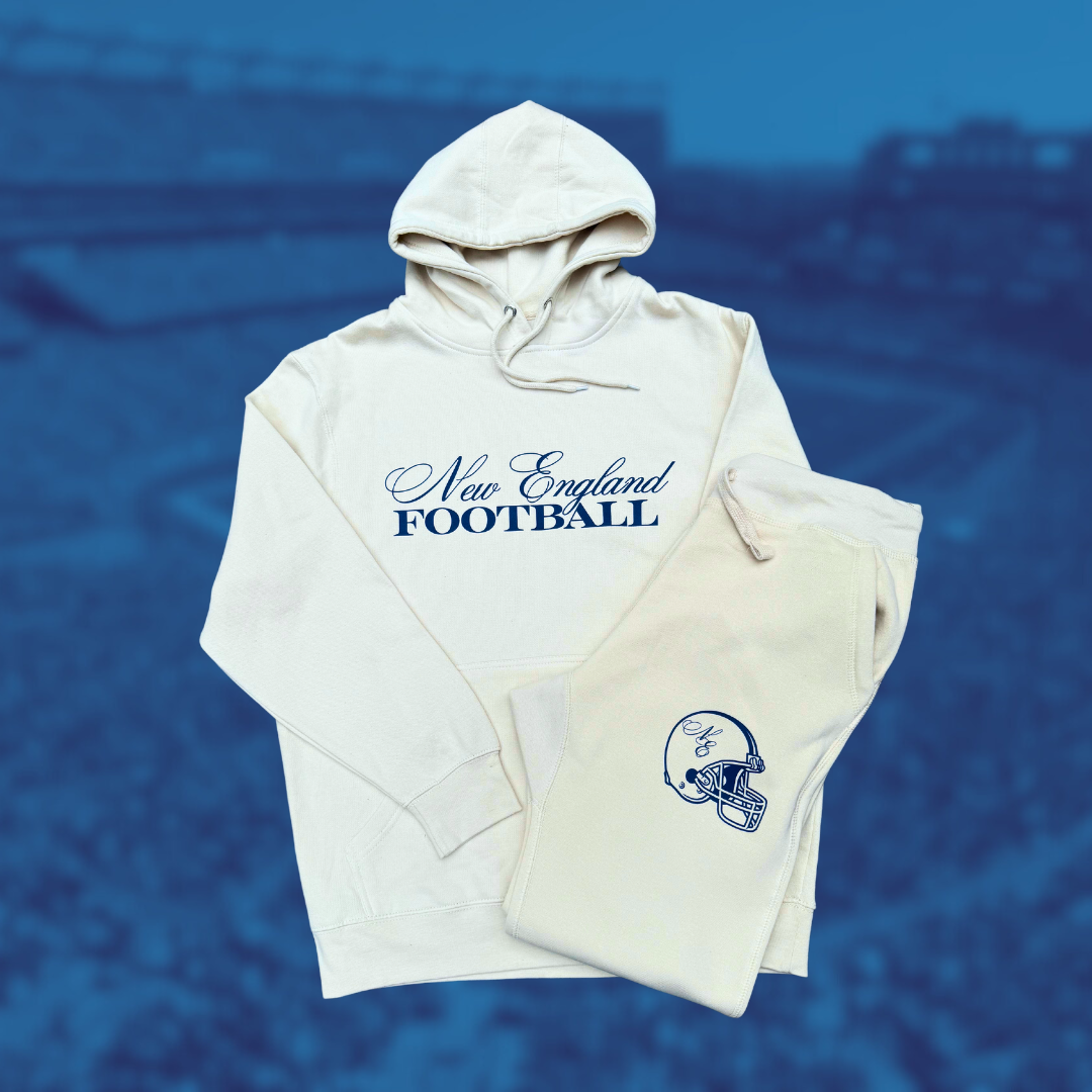 Cozy New England Football Script Sweatshirt