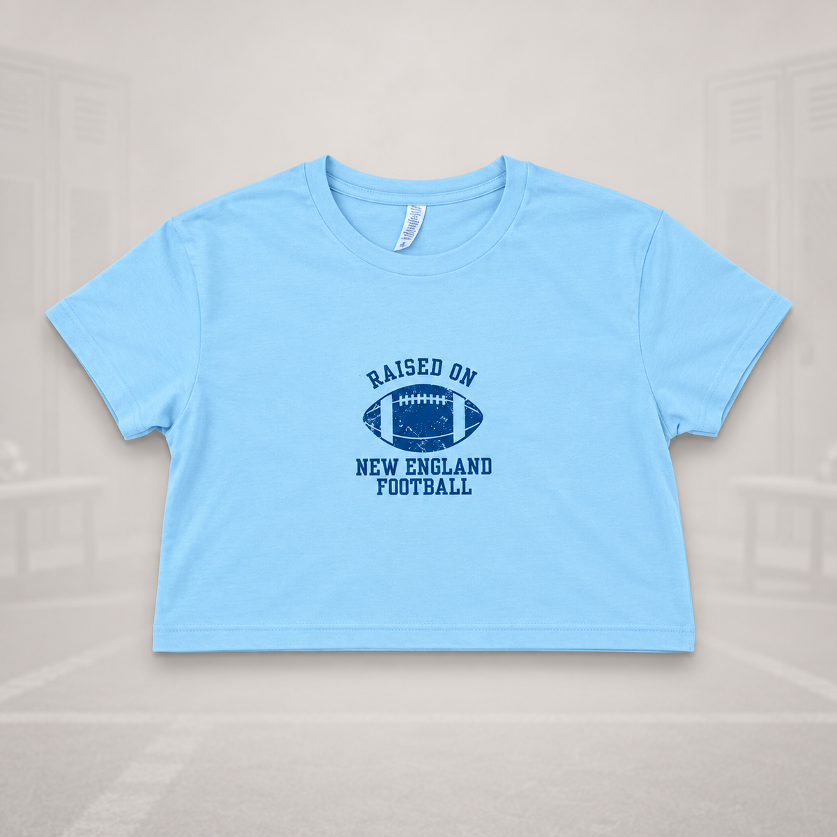 The Raised On NE Crop | Light Blue